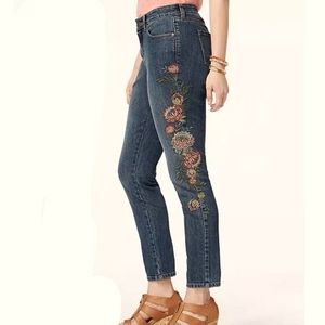 Style & Co embroidered jeans